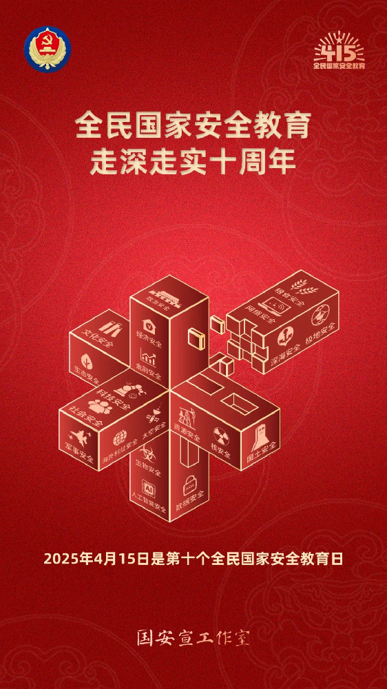 第十个全民国度安全教育日海报来了，请查收！